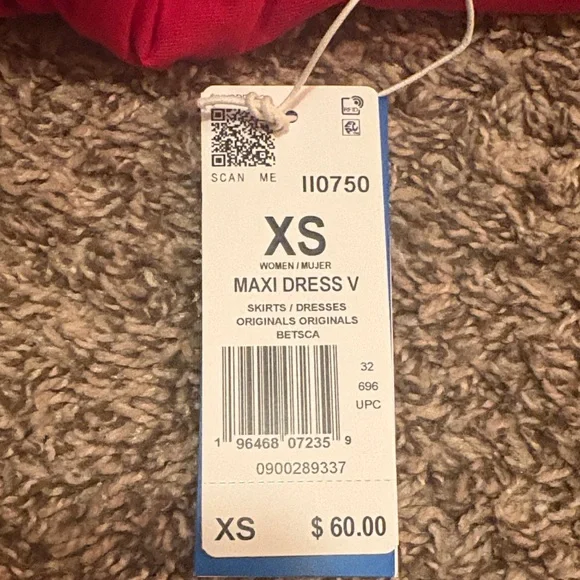 Adidas Long Sleeve Red Dress - Picture 2 of 4